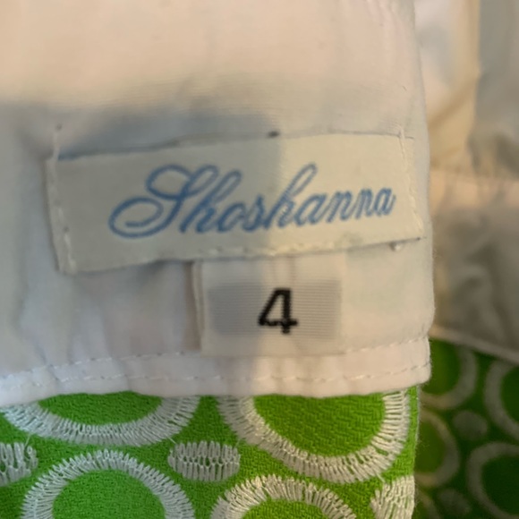 Shoshanna lime green and white embroidered dress - Picture 8 of 8